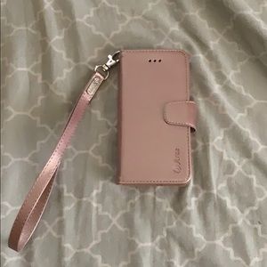 Rose gold wallet case iPhone 7/8